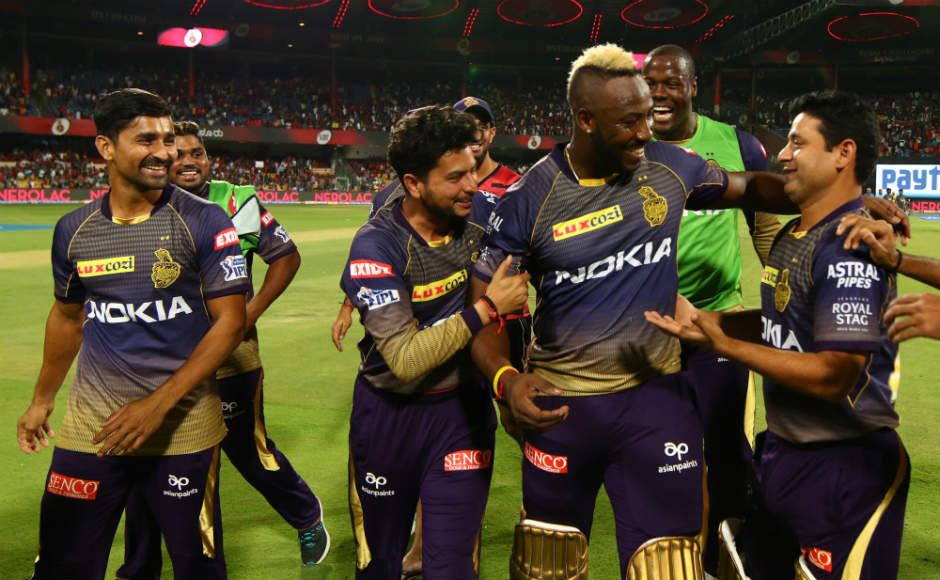 Andre Russell blitz guides Kolkata Knight Riders to five-wicket win over Royal Challengers Bangalore Andre Russell blitz guides Kolkata Knight Riders to five-wicket win over Royal Challengers Bangalore