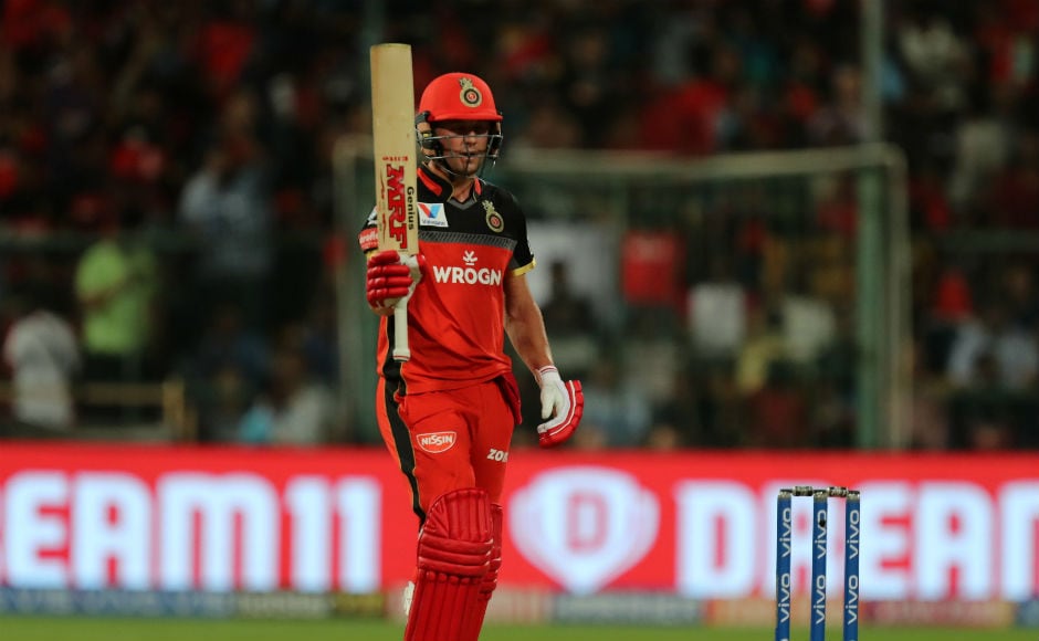 AB de Villiers forged a solid second-wicket stand with Virat Kohli, with 63 runs coming off his bat. Sportzpics