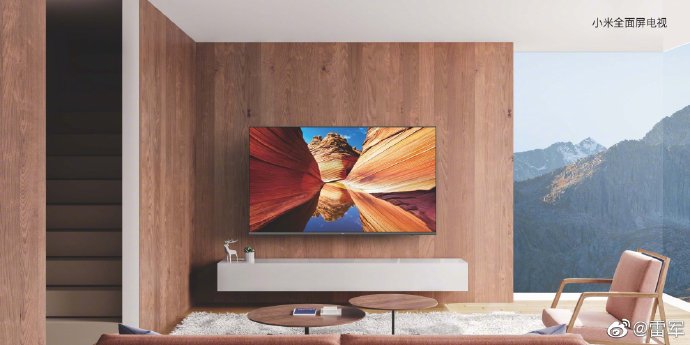 Xiaomi's redesigned its new TVs to feature a Mi Mix-inspired ultra-slim design. Image: Xiaomi/ Weibo