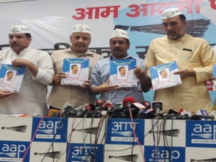 Arvind Kejriwal releases AAP manifesto for seven LS seats in Delhi, promises 85% reservation for college students from NCR