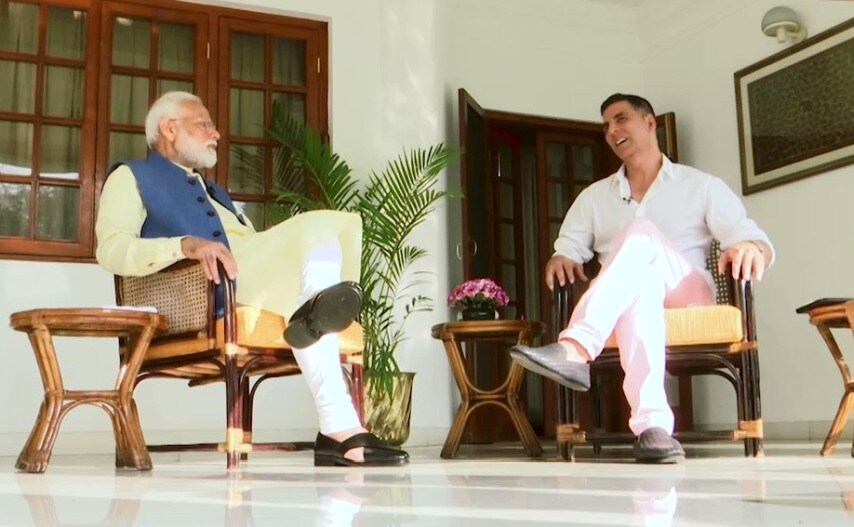 Akshay Kumar interviews Narendra Modi: An artistic appreciation of PM demonstrating ye olde ‘Man Tells Wife Joke’