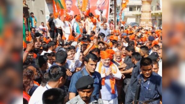 Amit Shah in Gujarat; Lok Sabha Election 2019 LIVE updates: Amid Article 370 row, BJP chief asks crowd to chant 'entire Kashmir is ours'