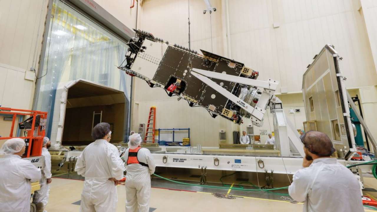 Arabsat-6A undergoing some tests. Image: Lockheed Martin