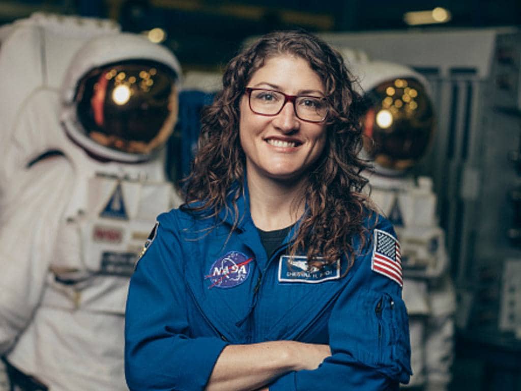 Astronaut Christina Koch flashes a smile. Image: NASA