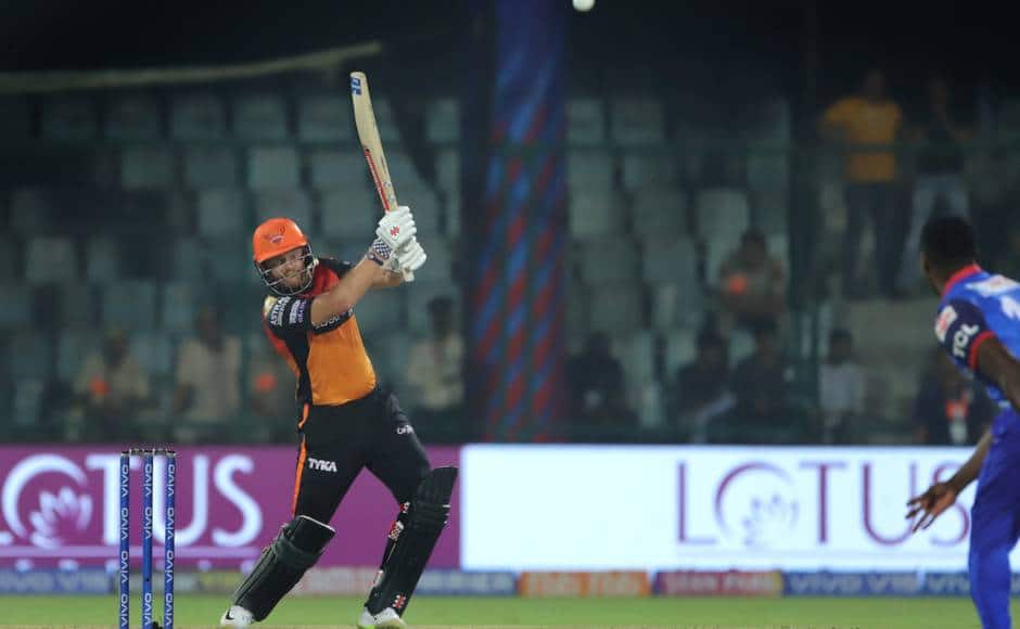 Jonny Bairstow of Sunrisers Hyderabad bats during match 16 of the Vivo Indian Premier League Season 12, 2019 between the Delhi Capitals and the Sunrisers Hyderabad held at the Feroz Shah Kotla Ground, Delhi on the 4th April 2019 Photo by: Deepak Malik /SPORTZPICS for BCCI