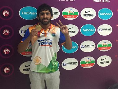 Vinesh Phogat, Bajrang Punia recommended for Rajiv Gandhi Khel Ratna award by Wrestling Federation of India Vinesh Phogat, Bajrang Punia recommended for Rajiv Gandhi Khel Ratna award by Wrestling Federation of India