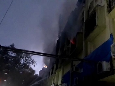 Fire breaks out at Cama Industrial Estate in Mumbai, 12 tenders rushed to spot; no casualties reported Fire breaks out at Cama Industrial Estate in Mumbai, 12 tenders rushed to spot; no casualties reported