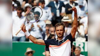 Monte Carlo Masters: Daniil Medvedev stuns Novak Djokovic in three sets to reach semi-finals