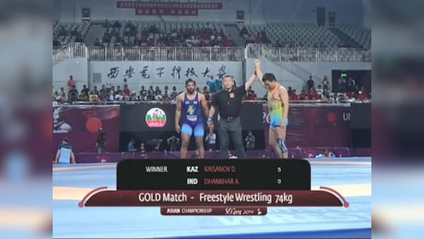 Asian Wrestling Championships 2019: Amit Dhankar, Vicky win silver after losing finals; Rahul Aware clinches bronze in 61kg event