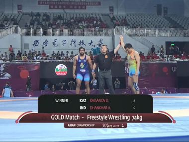 Asian Wrestling Championships 2019: Amit Dhankar, Vicky win silver after losing finals; Rahul Aware clinches bronze in 61kg event Asian Wrestling Championships 2019: Amit Dhankar, Vicky win silver after losing finals; Rahul Aware clinches bronze in 61kg event