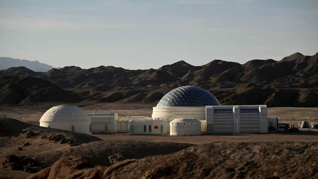 The Mars C-Space Project in the Gobi desert stretches 40 kilometres wide, and is surrounded by barren hills in northwest Ghansu. It was opened to the public on April 17 with the aim of exposing teens — and soon tourists — to what life could be like on the planet. AFP