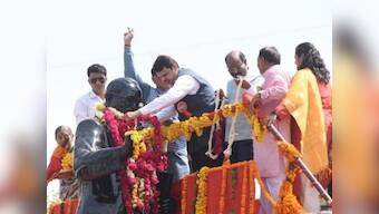 Ambedkar Jayanti: Devendra Fadnavis pays tribute to Dalit leader, alleges Congress did nothing to preserve his memories