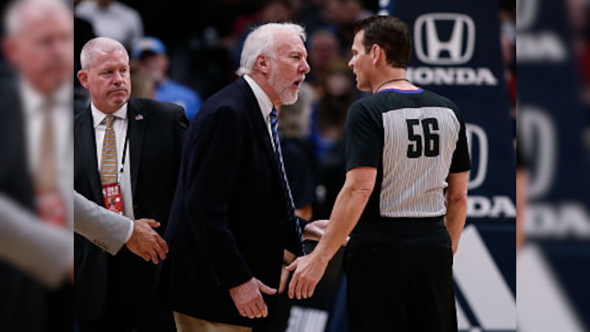 NBA: Spurs' coach Gregg Popovich ejected 63 seconds into team's loss to Nuggets; Gordon Hayward leads Celtics to win