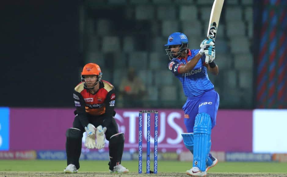 Shreyas Iyer captain of Delhi Capitals bats during match 16 of the Vivo Indian Premier League Season 12, 2019 between the Delhi Capitals and the Sunrisers Hyderabad held at the Feroz Shah Kotla Ground, Delhi on the 4th April 2019 Photo by: Deepak Malik /SPORTZPICS for BCCI