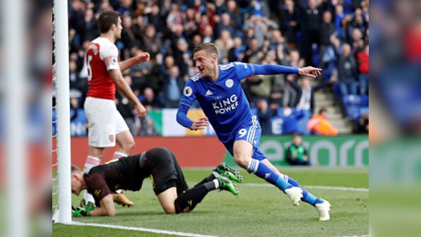 Premier League: Jamie Vardy nets brace as Leicester City deal hammer blow to Arsenal's top-four hopes