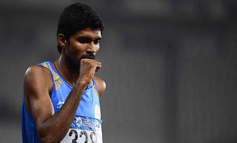 Jinson Johnson's main rival in the 800m should be Jamal Al-Hayrani of Qatar who is the leader in the Asian lists this season with his 1:46.22. Jewel Samad/AFP