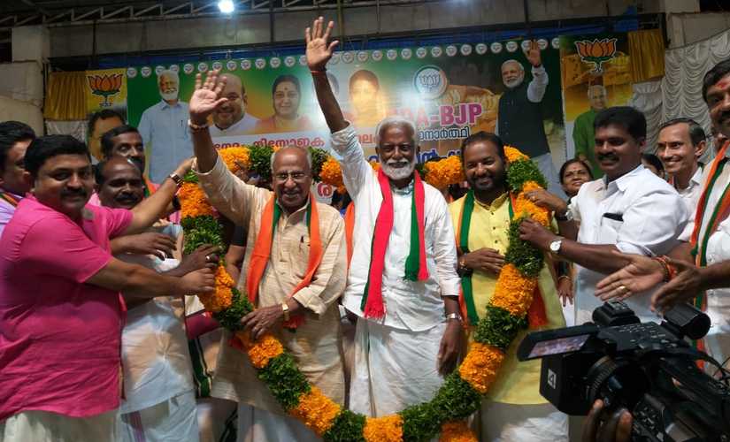 BJP candidate Kummanam Rajashekharan may be able to win Thiruvananthapuram seat if he is able to pool maximum votes from the four Assembly seats where Rajagopal secured majority in 2014. Twitter@Kummanam