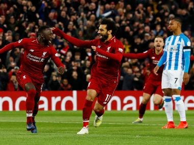 Premier League: Mohamed Salah, Sadio Mane star as Liverpool keep pressure on Manchester City with Huddersfield rout