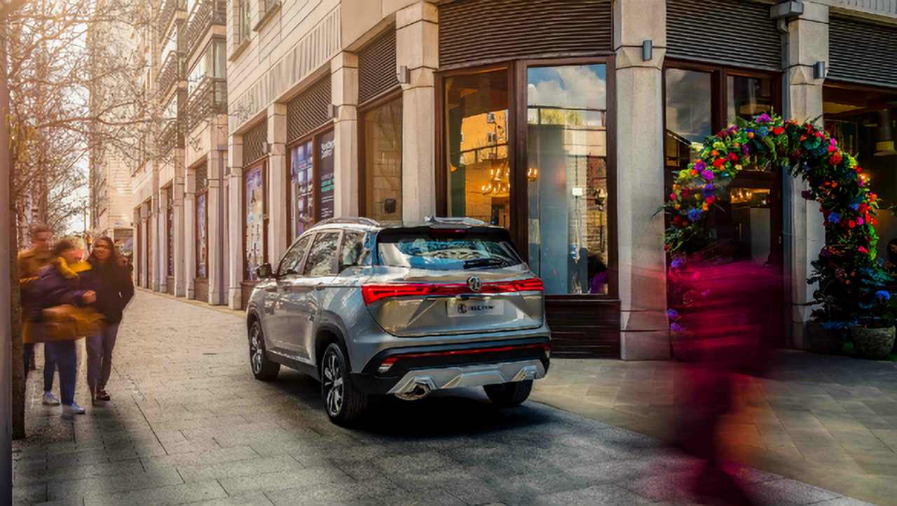 The back of the MG Hector SUV. Image: Overdrive