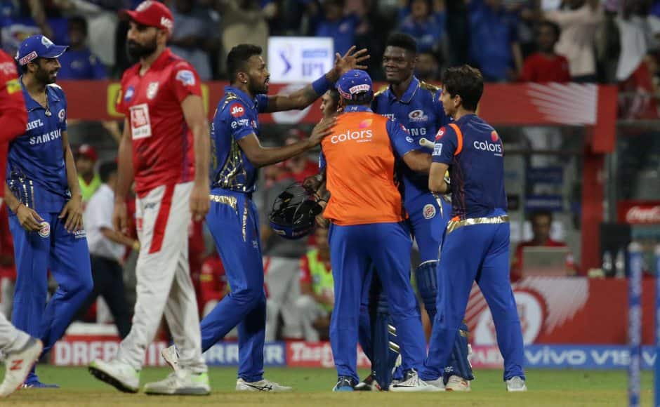 during match 24 of the Vivo Indian Premier League Season 12, 2019 between the Mumbai Indians and the Kings XI Punjab held at the Wankhede Stadium in Mumbai on the 10th April 2019 Photo by: Faheem Hussain /SPORTZPICS for BCCI