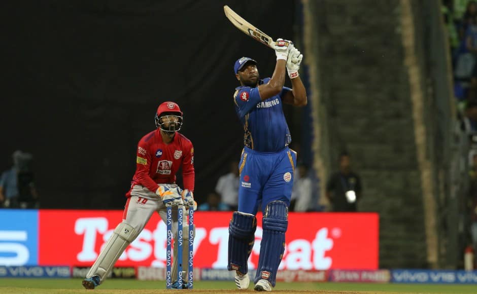 during match 24 of the Vivo Indian Premier League Season 12, 2019 between the Mumbai Indians and the Kings XI Punjab held at the Wankhede Stadium in Mumbai on the 10th April 2019 Photo by: Faheem Hussain /SPORTZPICS for BCCI