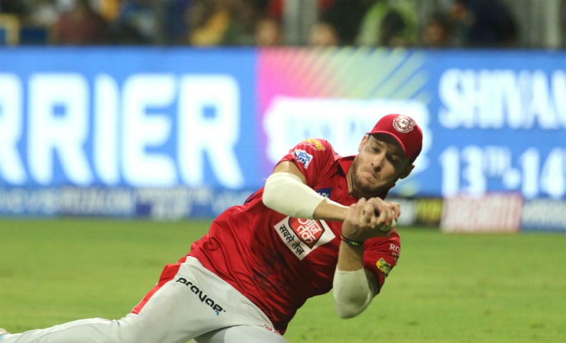 David Miller sends back Quinton de Kock with a fine catch. Sportzpics