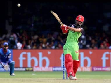 RCB’s Moeen Ali in action against DC. Sportzpics