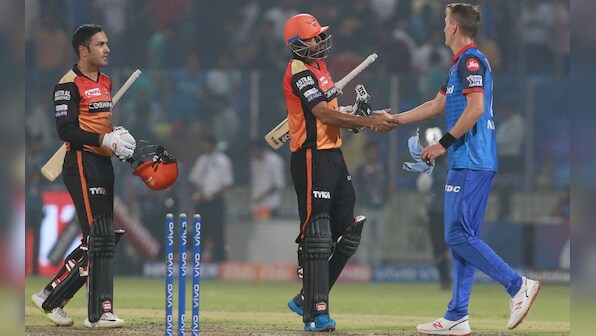 Jonny Bairstow, Mohammad Nabi star as Sunrisers Hyderabad beat Delhi Capitals to take top spot on IPL table