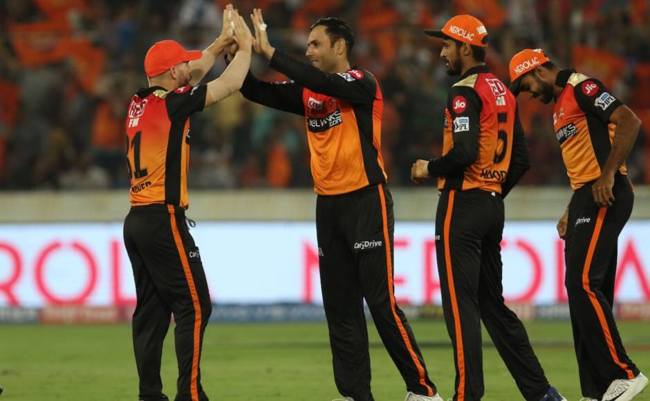 during match 19 of the Vivo Indian Premier League Season 12, 2019 between the Sunrisers Hyderabad and the Mumbai Indians held at the Rajiv Gandhi Intl. Cricket Stadium, Hyderabad on the 6th April 2019 Photo by: Faheem Hussain /SPORTZPICS for BCCI