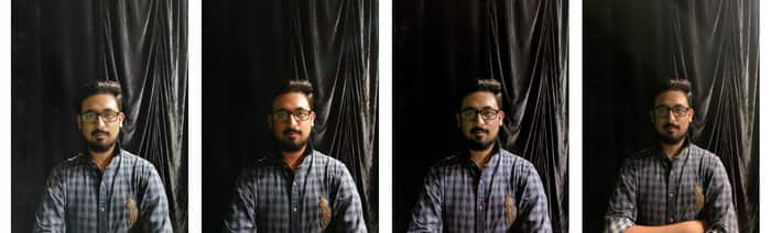 L to R: P30 Pro, Galaxy S10+, Pixel 3, iPhone XR. Studio lights on.