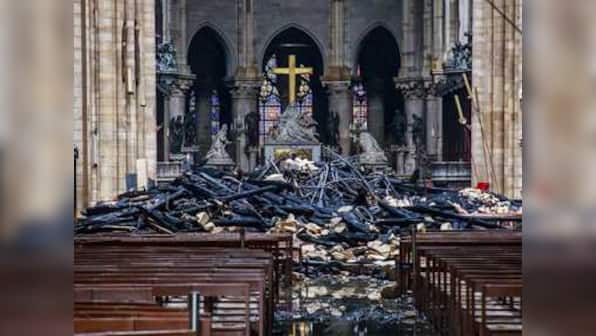 'Like a bombing': Daylight reveals extent of Notre-Dame damage as blaze leaves behind piles of rubble, charred debris