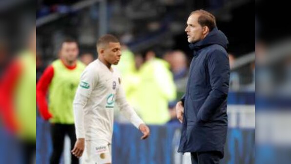 Kylian Mbappe sent off as Paris Saint-Germain crash to penalty-shootout defeat in French Cup final against Rennes