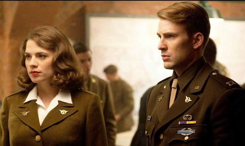 Peggy Cater and Steve Rogers. Source: twitter