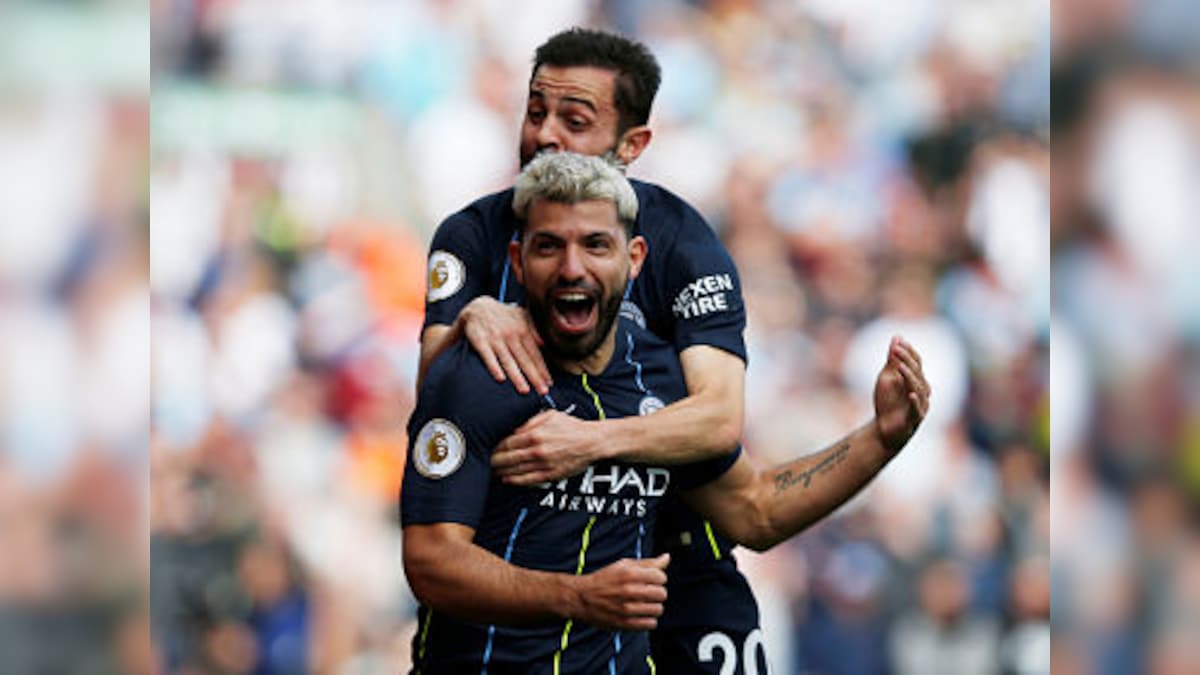 Premier League: Sergio Aguero's solitary goal against Burnley takes Manchester City two wins from title