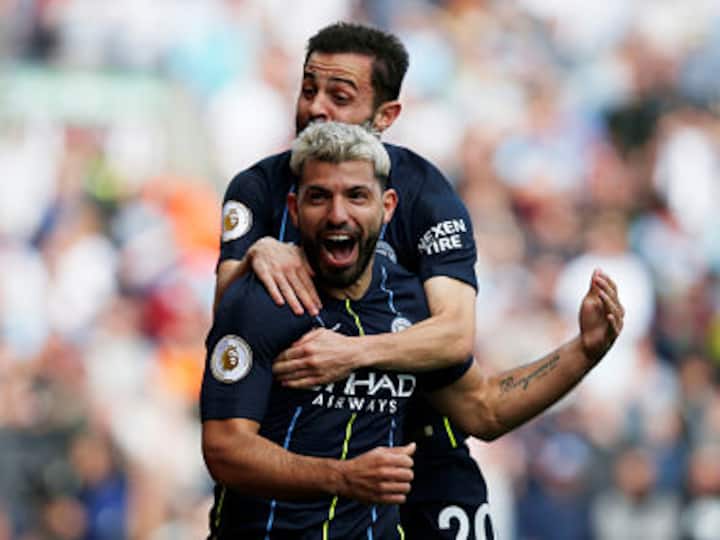 Premier League: Sergio Aguero's solitary goal against Burnley takes Manchester City two wins from title