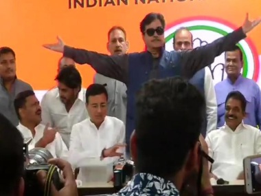 Shatrughan Sinha joins Congress on BJP's foundation day, calls saffron party a 'one-man show, two-man army' Shatrughan Sinha joins Congress on BJP's foundation day, calls saffron party a 'one-man show, two-man army'