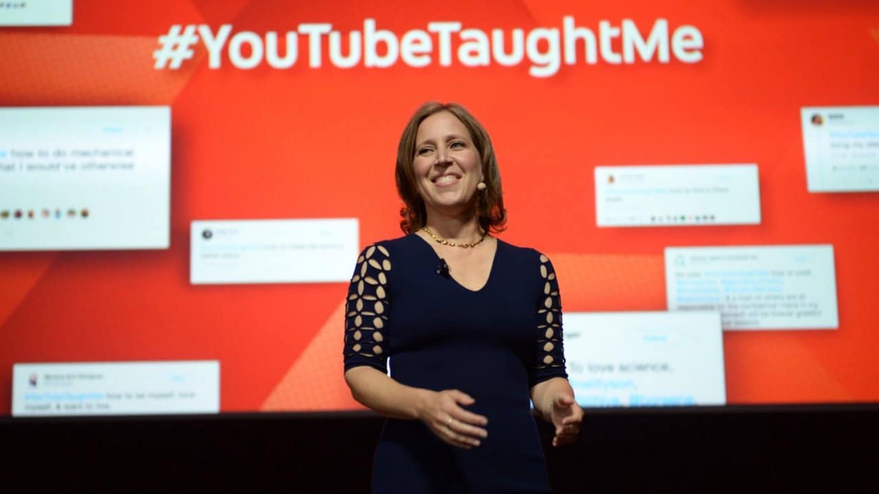 YouTube CEO Susan Wojcicki. Image: Twitter/@SusanWojcicki
