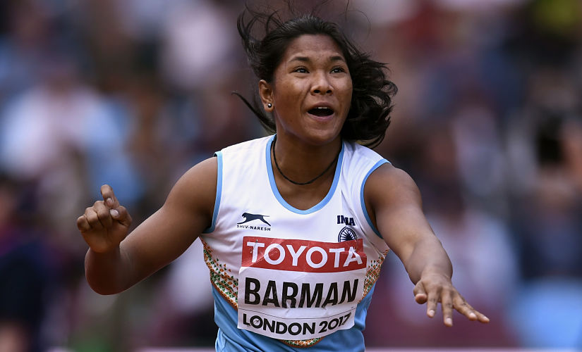 Swapna Barman's 5900-plus points in the Fed Cup is an indication about her form and rising stature. Reuters/Dylan Martinez