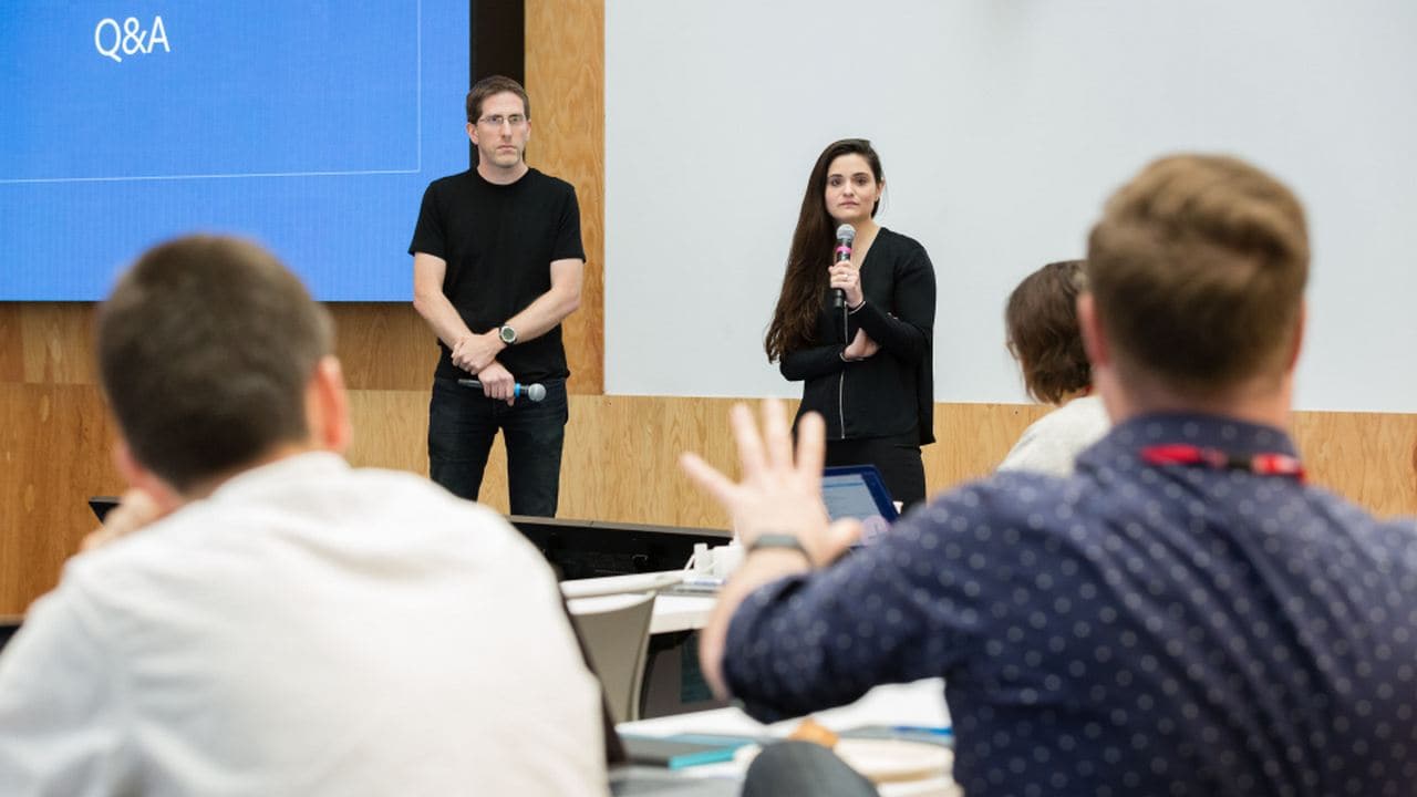 Guy Rosen, Facebook VP of Integrity, and Tessa Lyons, Head of News Feed Integrity. Image: Facebook