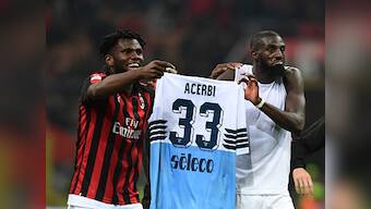 Serie A: AC Milan, Tiemoue Bakayoko and Franck Kessie reportedly fined for shirt prank after Lazio win