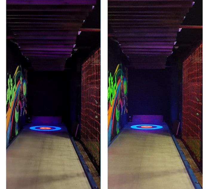 L to R: P30 Pro, Galaxy S10+. While the Samsung Galaxy S10 Plus did squeeze in more into the frame, the results were a bit blurred thanks to the lack of autofocus.