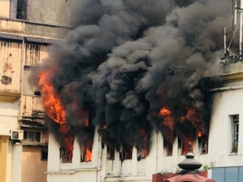 Massive blaze at four-storey commercial building in Kolkata's Exide More brought under control; no casualties reported Massive blaze at four-storey commercial building in Kolkata's Exide More brought under control; no casualties reported