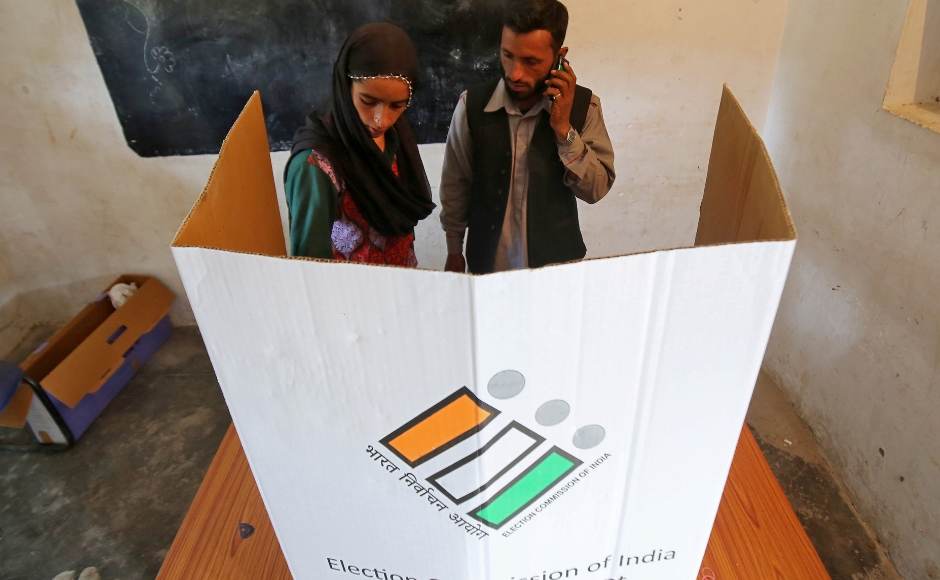 Jammu and Kashmir recorded an overall turnout of over 55 percent in the Jammu and Baramulla constituencies in the first phase of the Lok Sabha election, even as there were protests over defective EVMs in some areas. Reuters Jammu and Kashmir recorded an overall turnout of over 55 percent in the Jammu and Baramulla constituencies in the first phase of the Lok Sabha election, even as there were protests over defective EVMs in some areas. Reuters