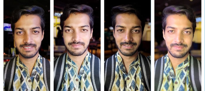 L to R: P30 Pro, Galaxy S10+, Pixel 3, iPhone XR. The Huawei P30 Pro comes eerily close with similar results as the Pixel, but softer details and less accurate edge detection.