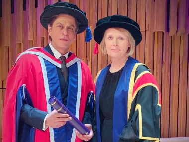 Shah Rukh Khan receives honorary doctorate from University of Law, London for philanthropist work Shah Rukh Khan receives honorary doctorate from University of Law, London for philanthropist work