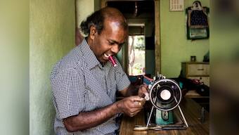 Threading the needle: How a differently abled Dalit man from Belgaum mastered stitching, creating art from scrap