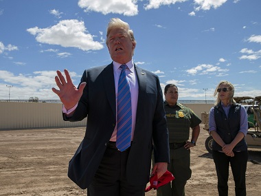 'Our country is full': Donald Trump travels to Mexican border to deliver message to would-be illegal immigrants 'Our country is full': Donald Trump travels to Mexican border to deliver message to would-be illegal immigrants