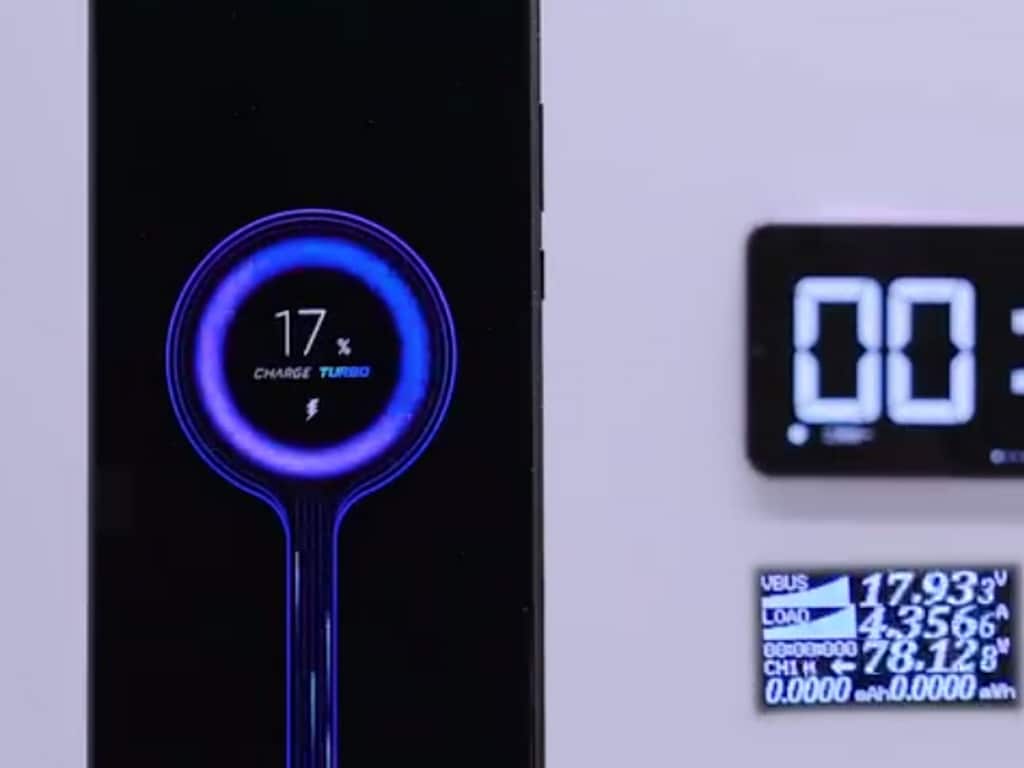 Xiaomi's fast charging tech being demoed in a video: Image: Xiaomi (/Screenshot)