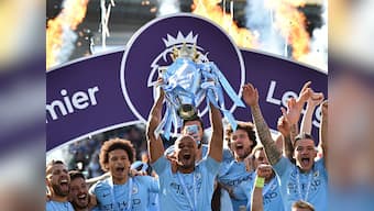 Premier League: Manchester City's Vincent Kompany hails 'hardest' title win after Pep Guardiola's men lift trophy on final day