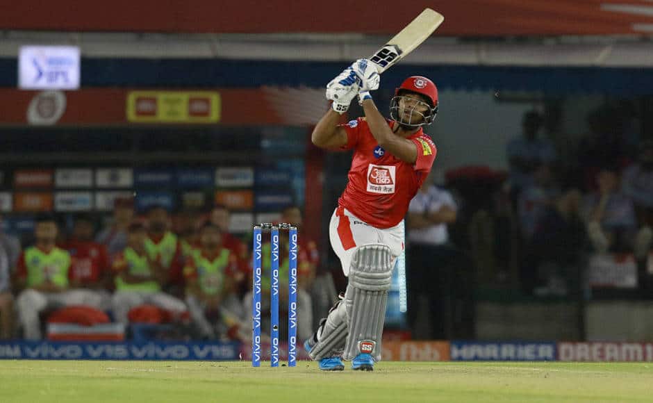After early setbacks, Nicolas Pooran and Mayank Agarwal shared a good 69-run partnership. Southpaw Pooran fell just two short of a half-century. Sportzpics